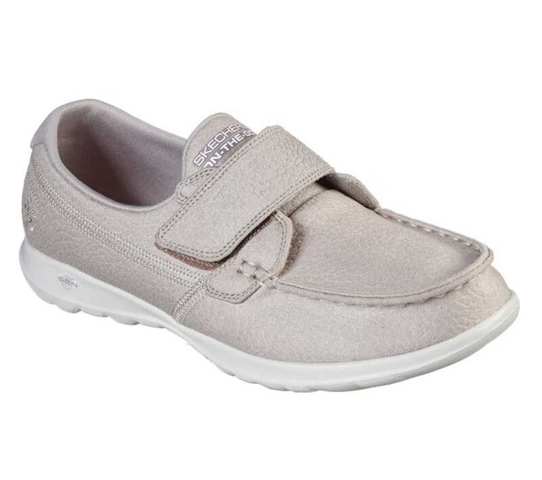 Skechers Dam Beige Slip On - Gowalk Lite - Shore - Sverige (VKFBM-1798)